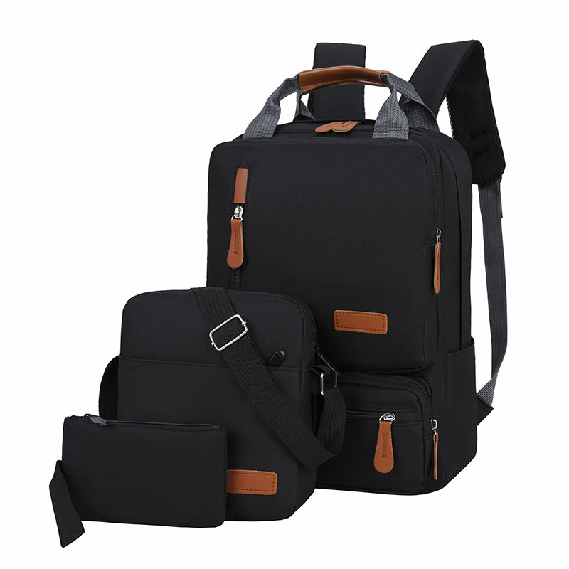 School USB Charging Port Laptop Backpack Set
