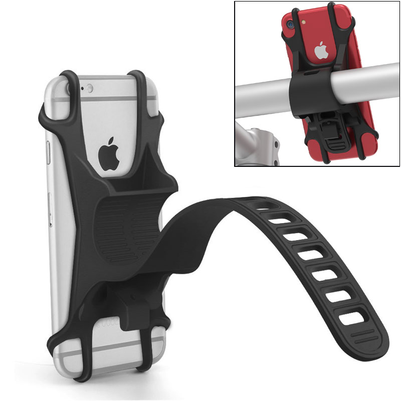 Full Black Silicone Bike Holder