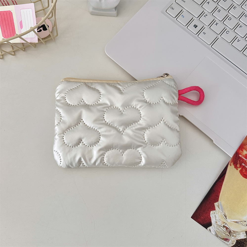 Diamond Silver PU Clutch