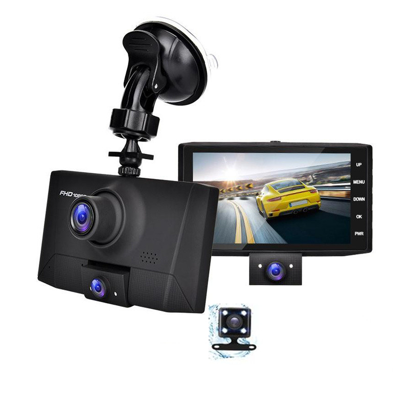 B404 4" 3-Cam 1080P 12-Mo DVR