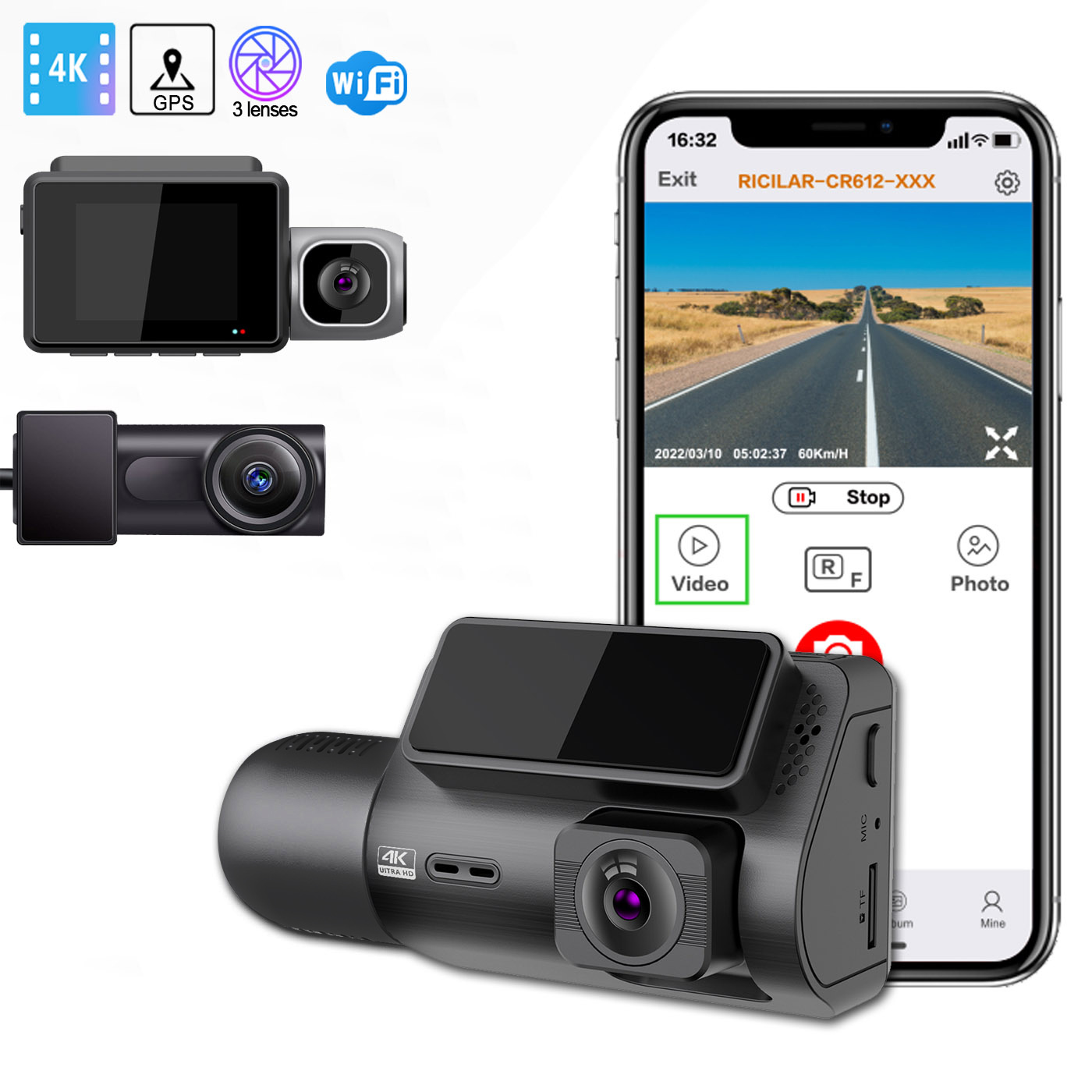 M700 4K Dual Rear 1-Yr DVR