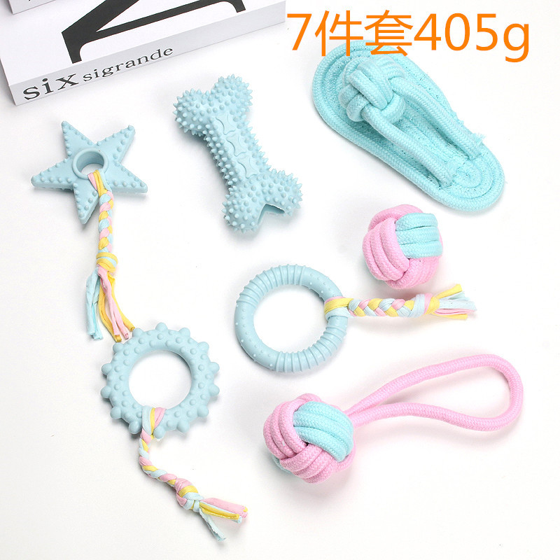 TPR Rope Dog Toys Gift Set
