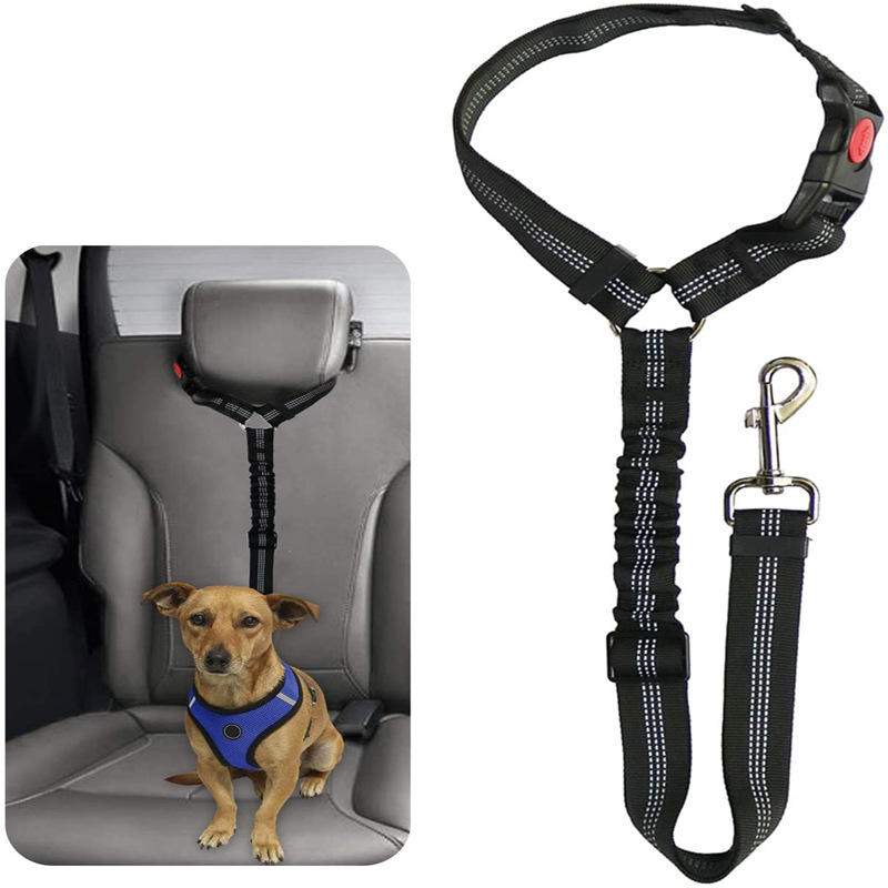 2-in-1 Dog Harness & Car Seat Belt