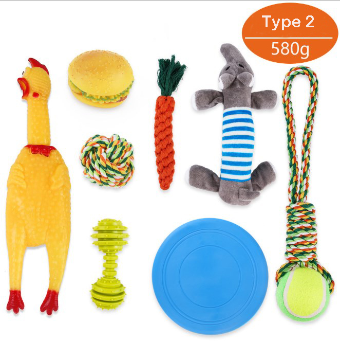 10 Pack Squeaky Dog Toy