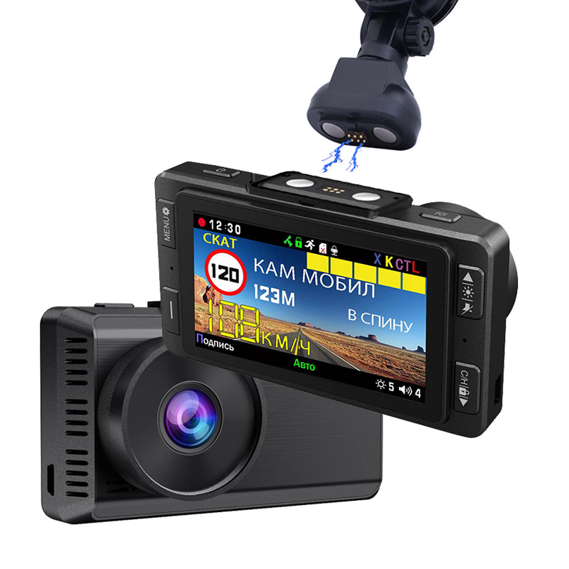 HD302 1080P 3-in-1 Radar Anti-radar DVR