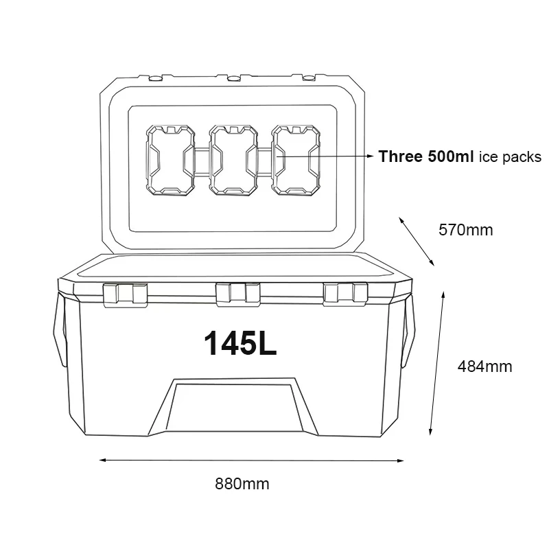 145L Cooler Box