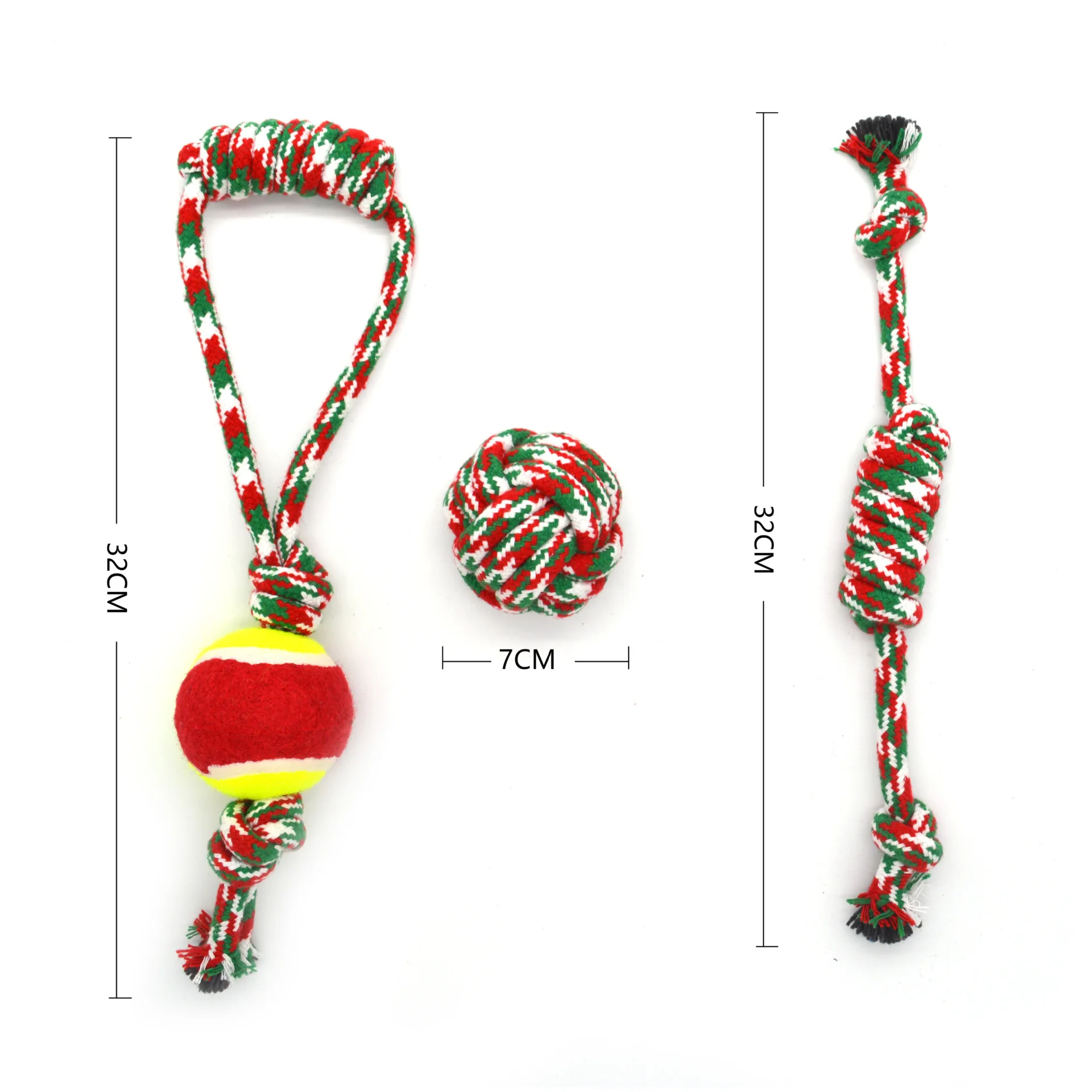 8.7" Christmas Candy Bow Dot Toy
