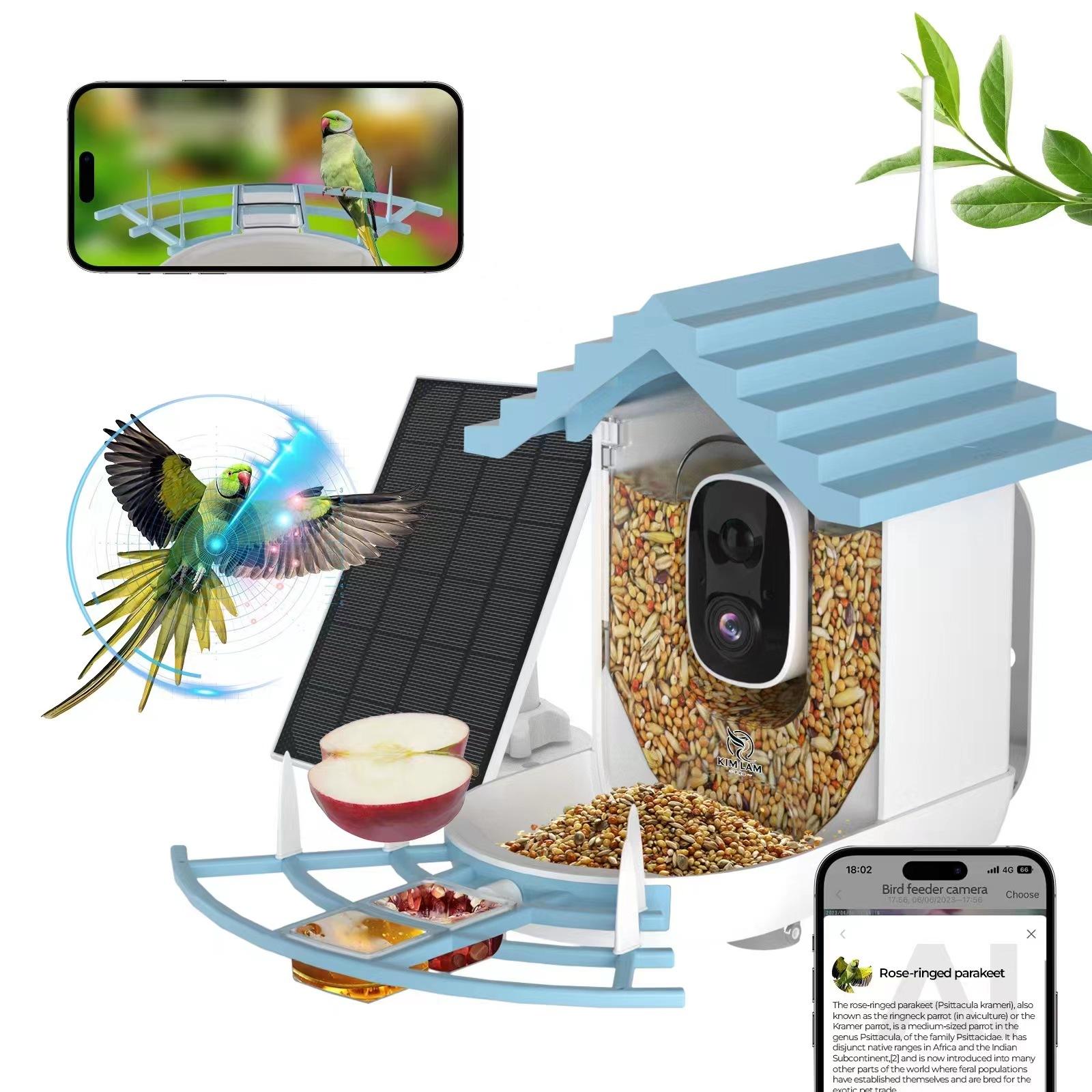 Solar WiFi Bird Cam Collapsible