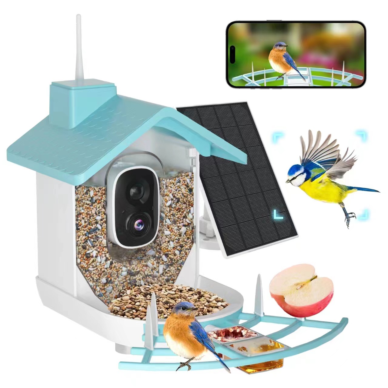 1080p Solar Bird Feeder Cam