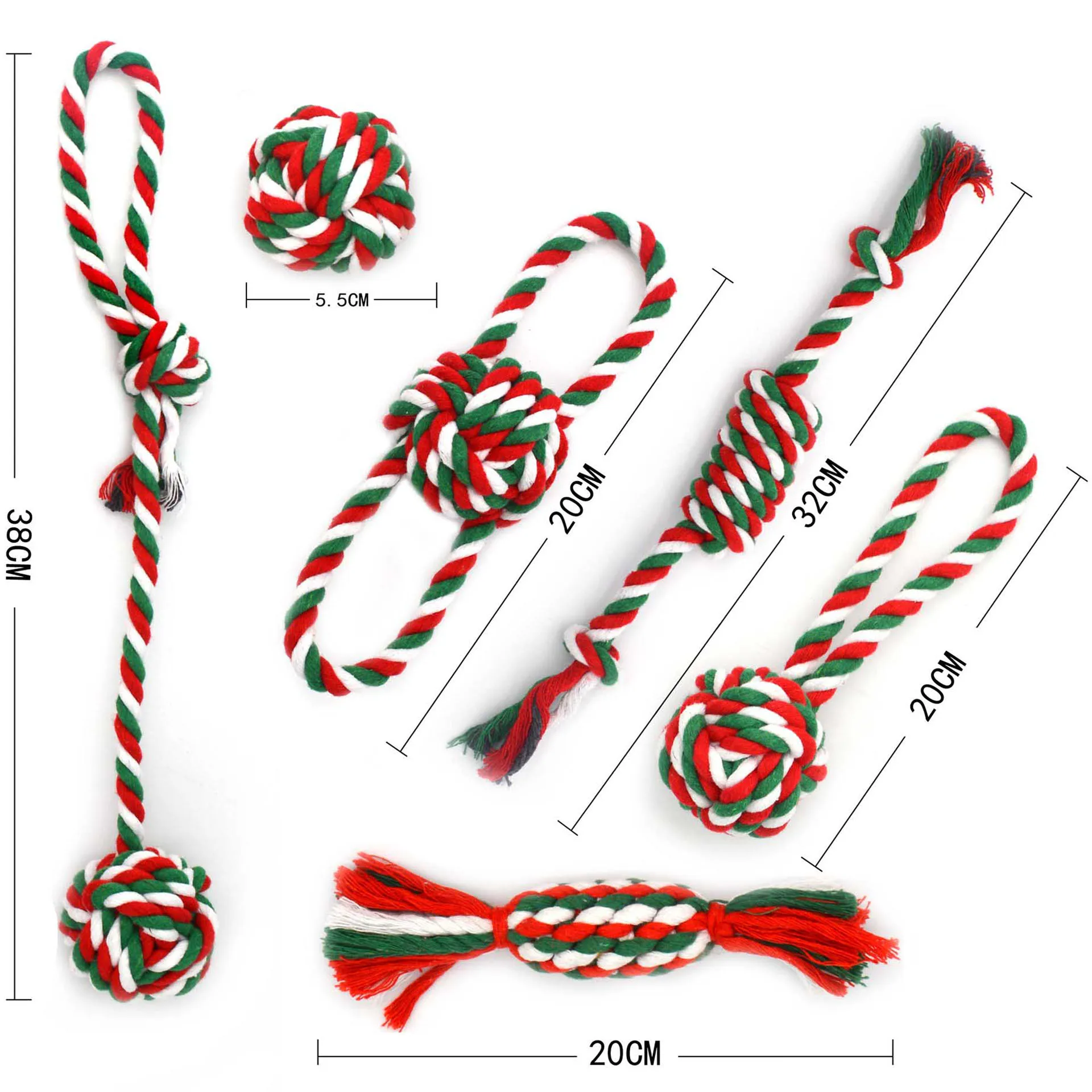 5 Pack Christmas Dot Toy