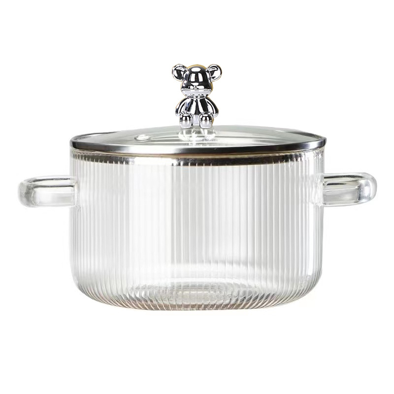 Borosilicate Bear Glass Pot