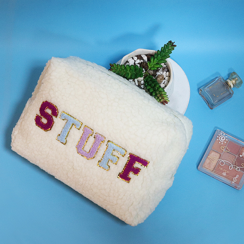 Soft Teddy Velvet Pouch