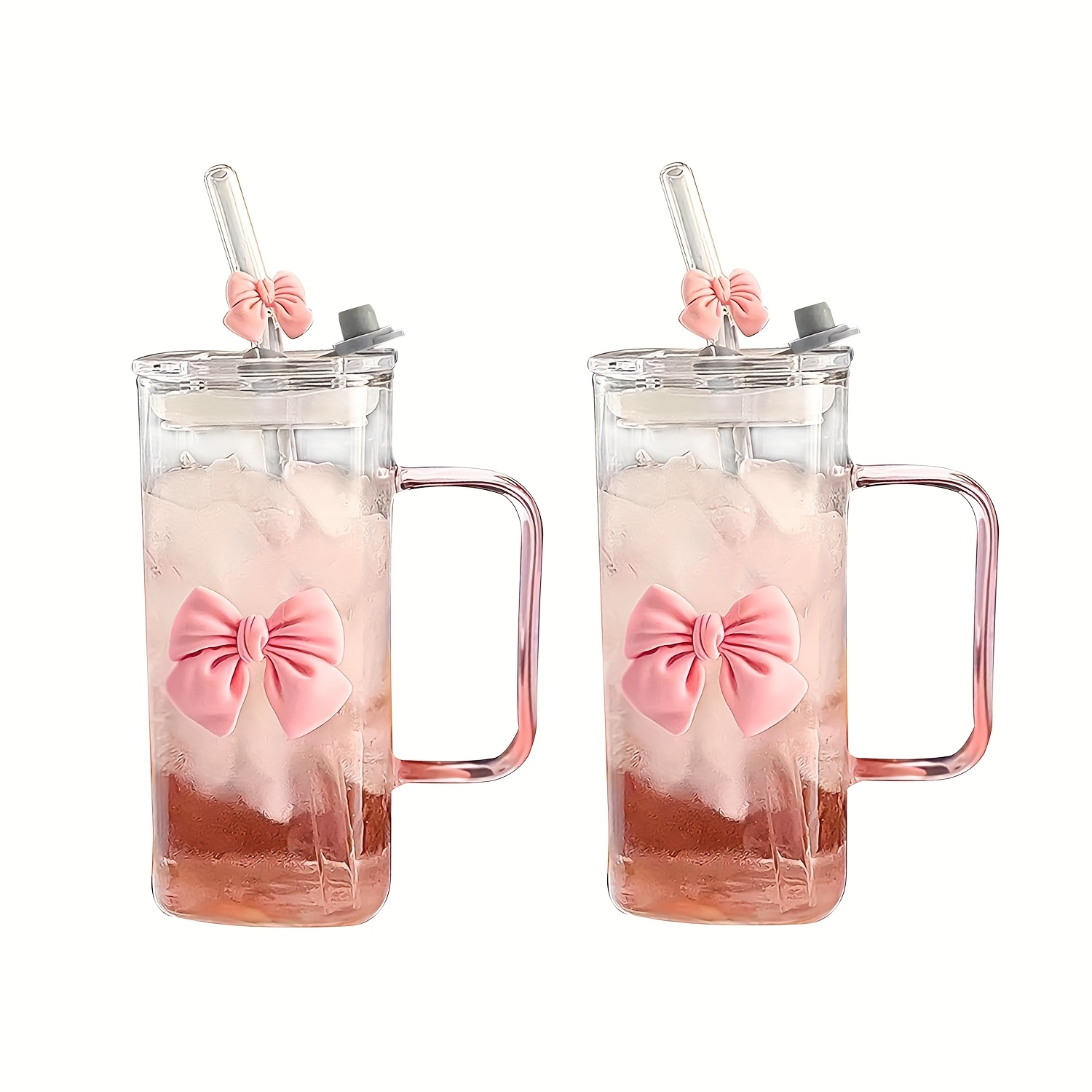 Borosilicate Glass Straw Cup