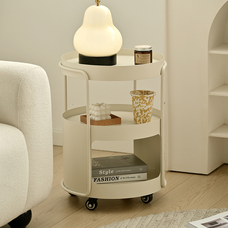 Rolling Storage Side Table