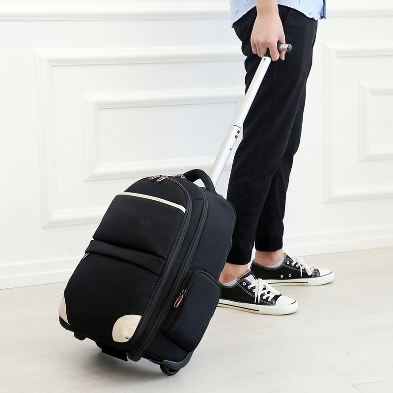Muti Color Trolley Wheel Travel Backpack