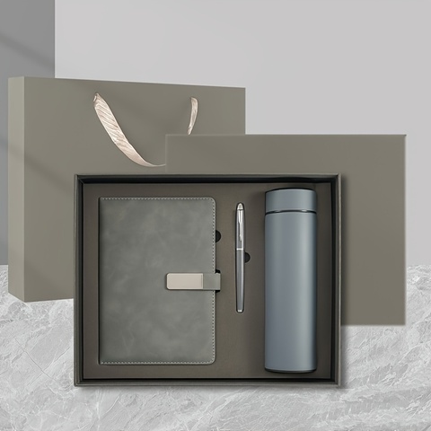 Business PU Leather A5 Notebook Set