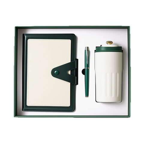 Leather Notebook with Business Set