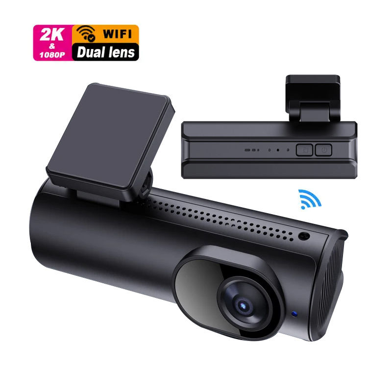 Mini 2K+1080P WiFi Dual Dash Cam