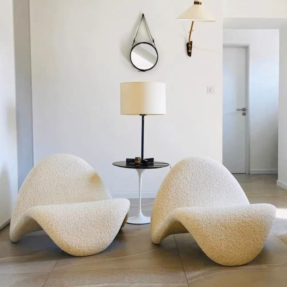 S-Shaped Fabric Chair