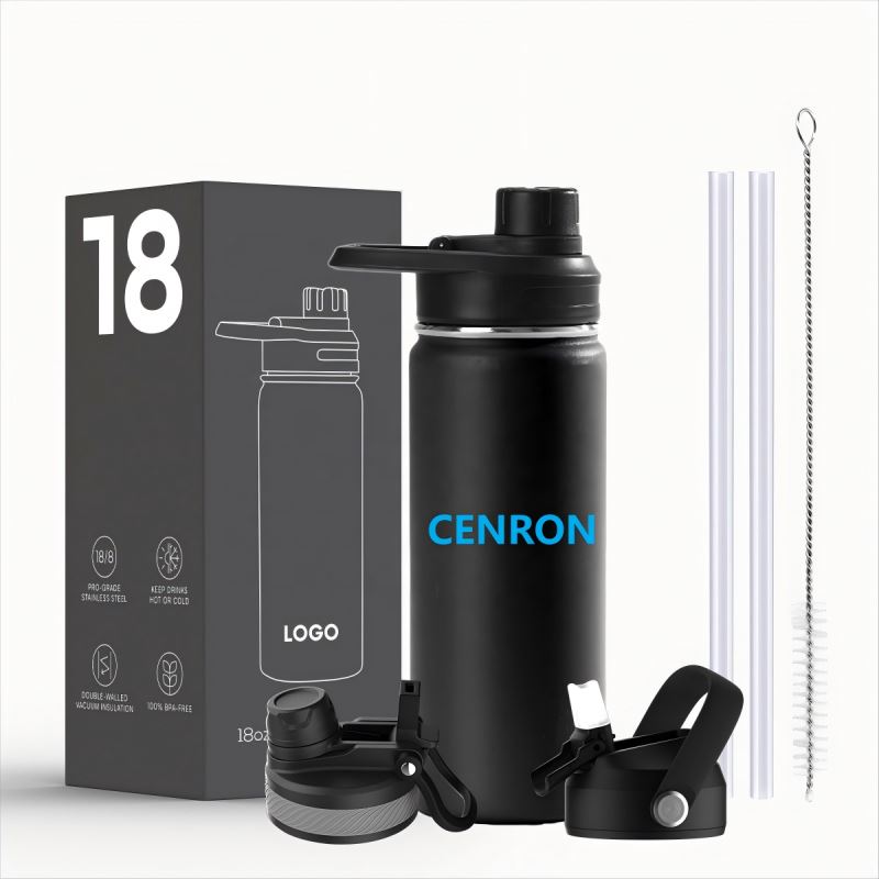 Double Wall Wide Mouth Sports Water Bottle