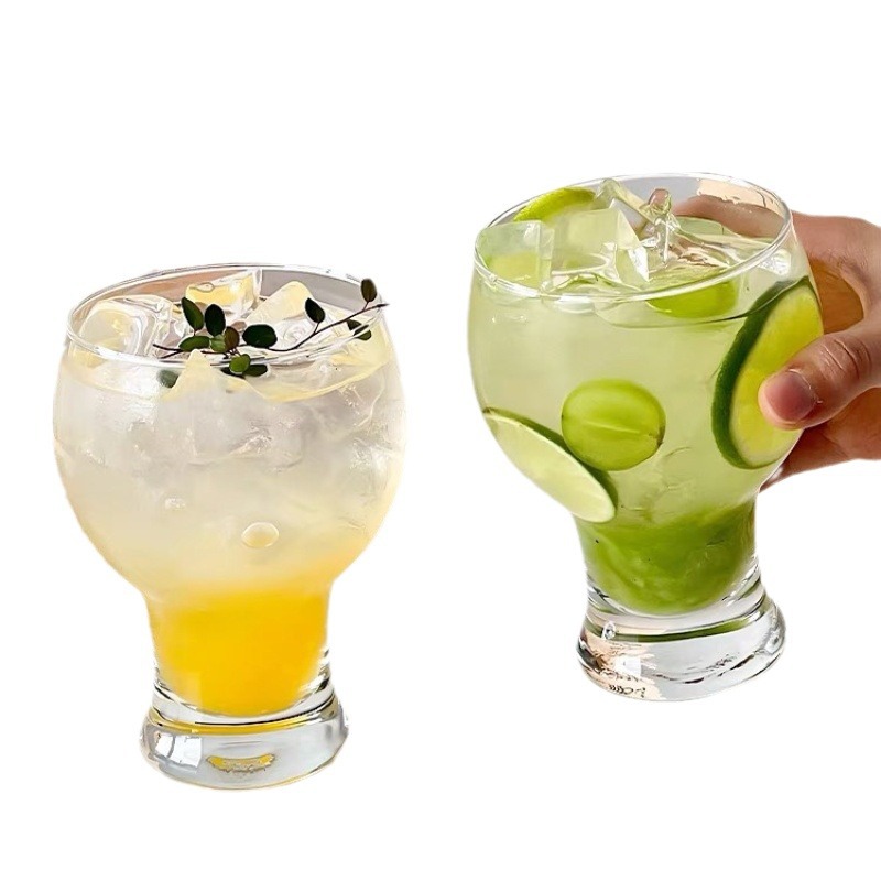 Color Glass Cup Gin Glassware