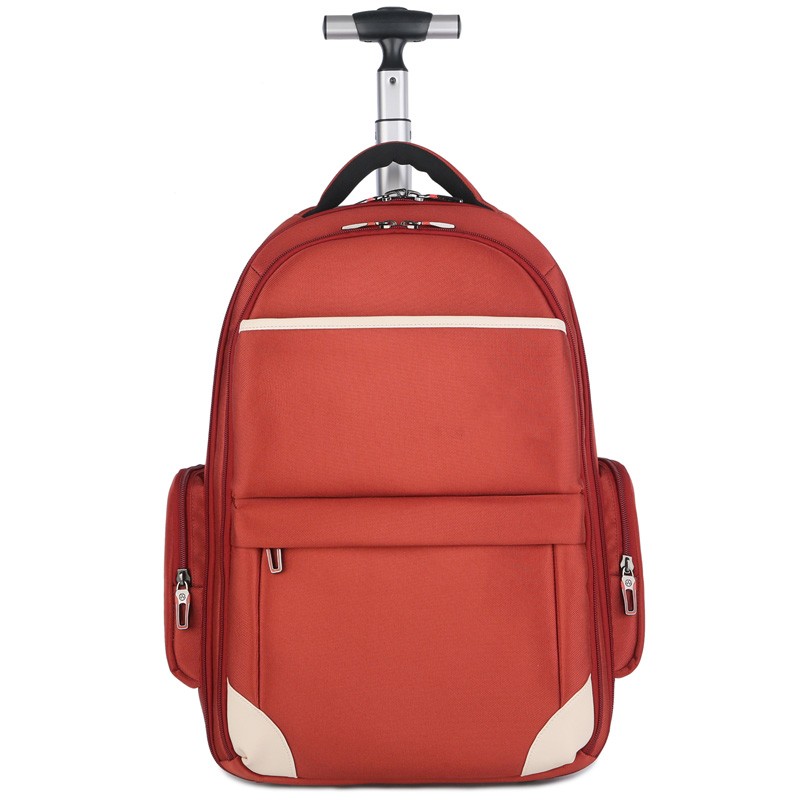 Multifunctional College Trolley Wheel Laptop Backpack