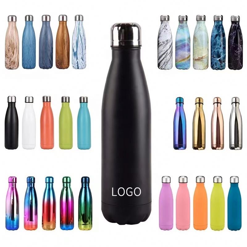 Cola Shaped Sports Insulated Water Bottle