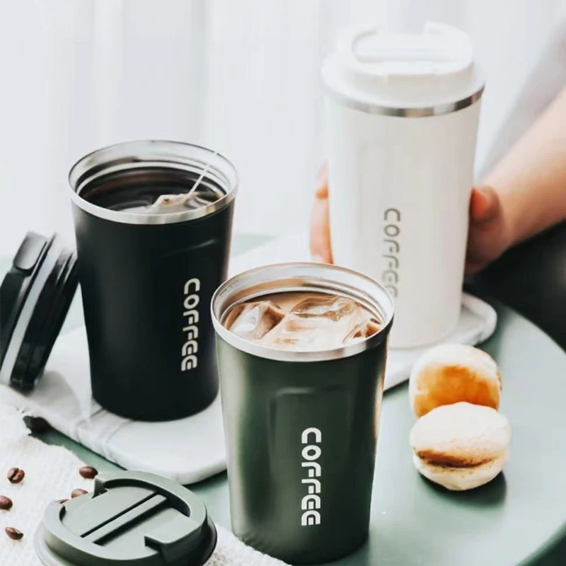 380ml & 510ml Stainless Steel Coffee Mugs