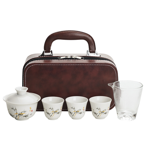 Portable Ceramic Kung Fu Tea Set