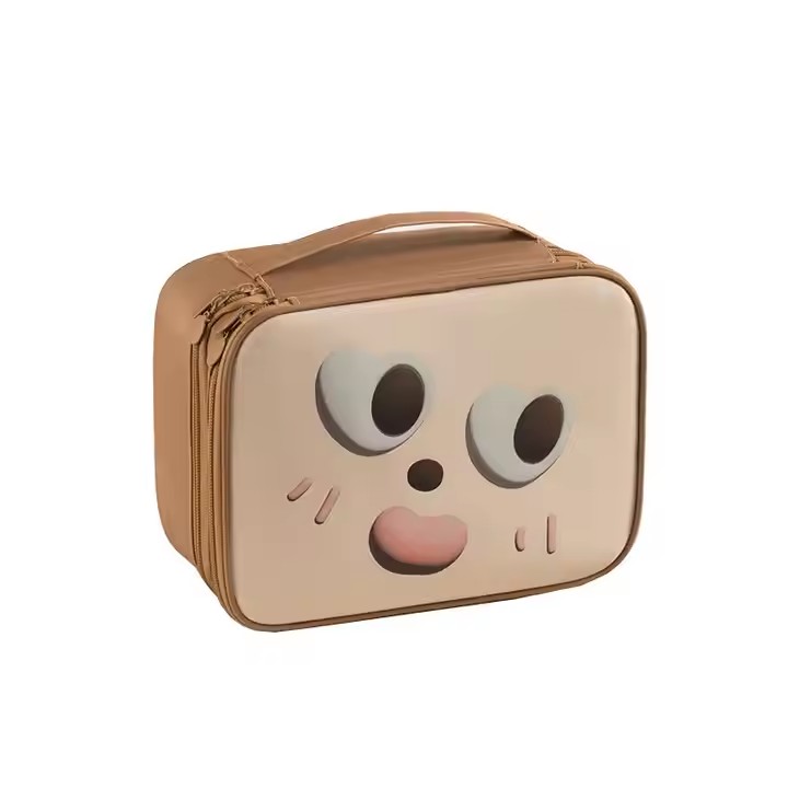Portable PU Leather Cosmetic Case