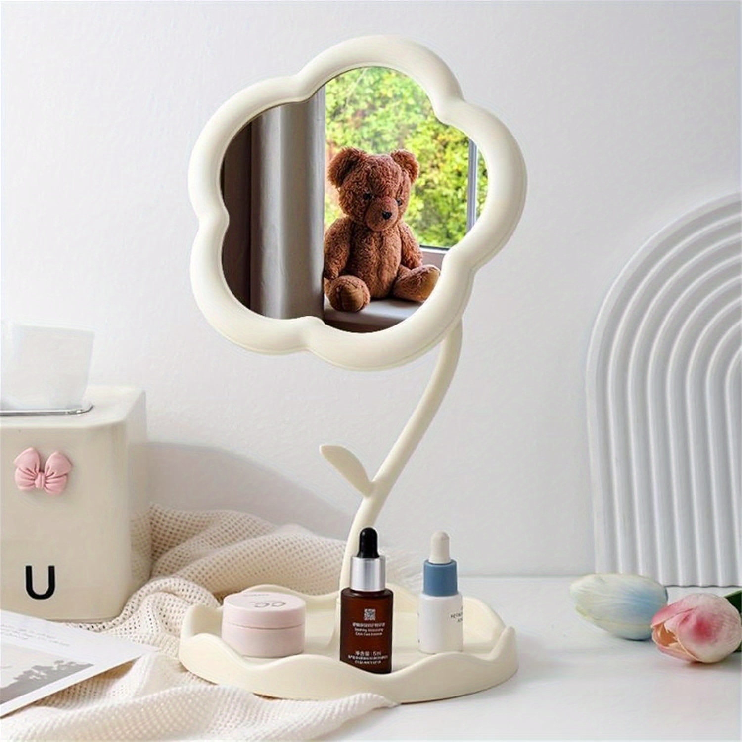 Princess Sunflower Shaped Makeup Mirror