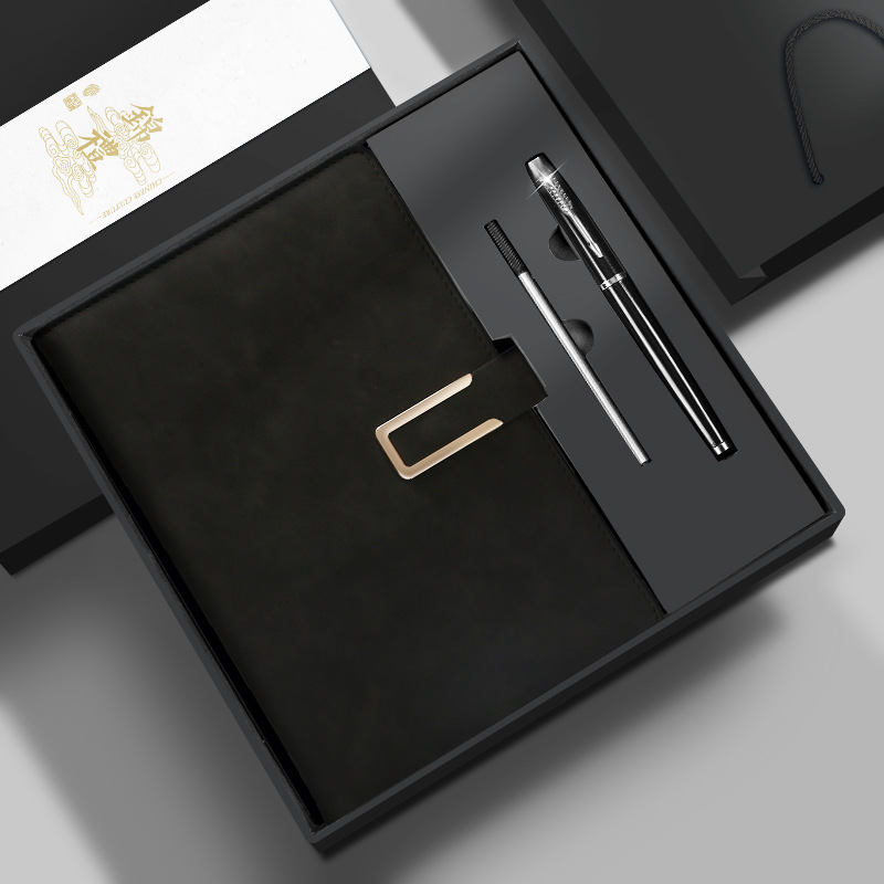 A5 Notebook Paper and Metal Pen Set