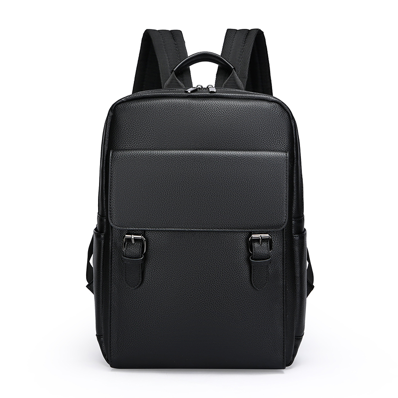 Leather Men Casual Backpack