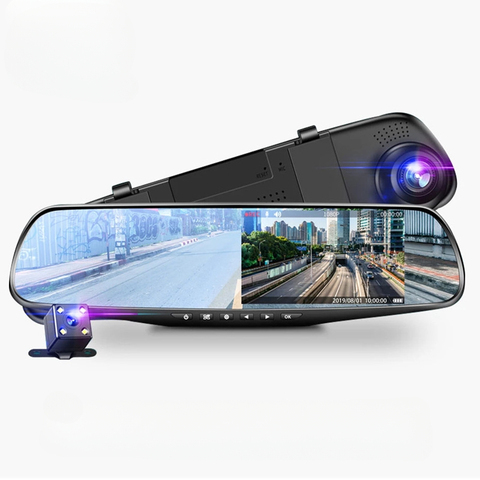 4.19" Mirror Dual Dash Cam