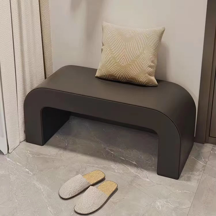 Scandinavian-Style-Fabric-Entryway-Shoe-Changing-Stool.jpg Entryway Shoe Bench