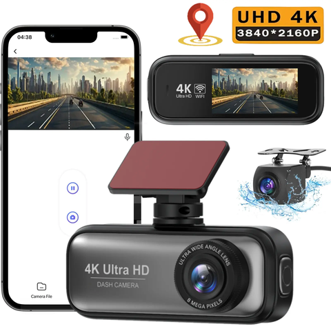 Smart 4K Dual WiFi GPS 24H DVR