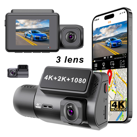 Sony 335 4K+2K+1080P Triple WiFi GPS DVR