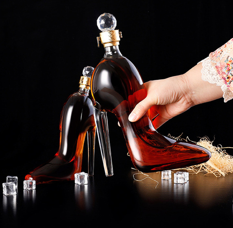 350ml+750ml Fancy High Heels Wine Glass
