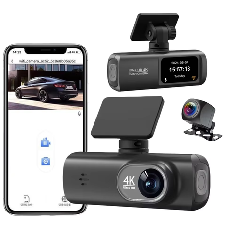V22 4K+1080P Dual WiFi DVR