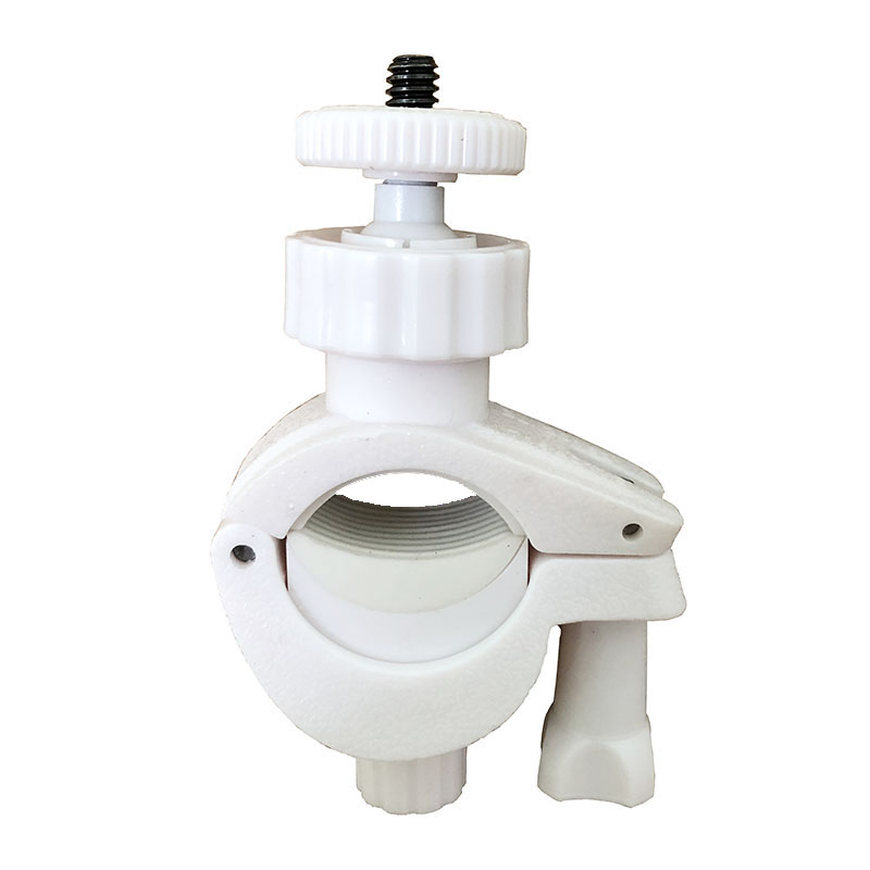 White Mirror Pole Clamp Holder