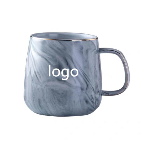 Nordic Gold Rim Ceramic Mugs