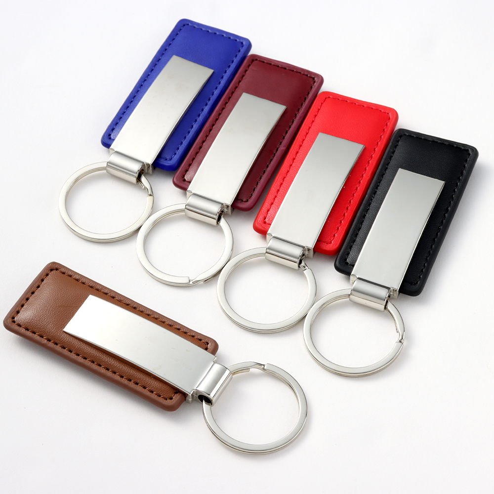 Keychain Metal Leather Key Holder
