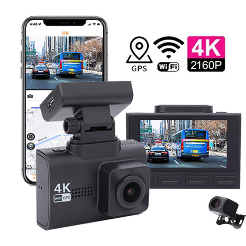 2.45" 4K Dual WiFi GPS Mini DVR
