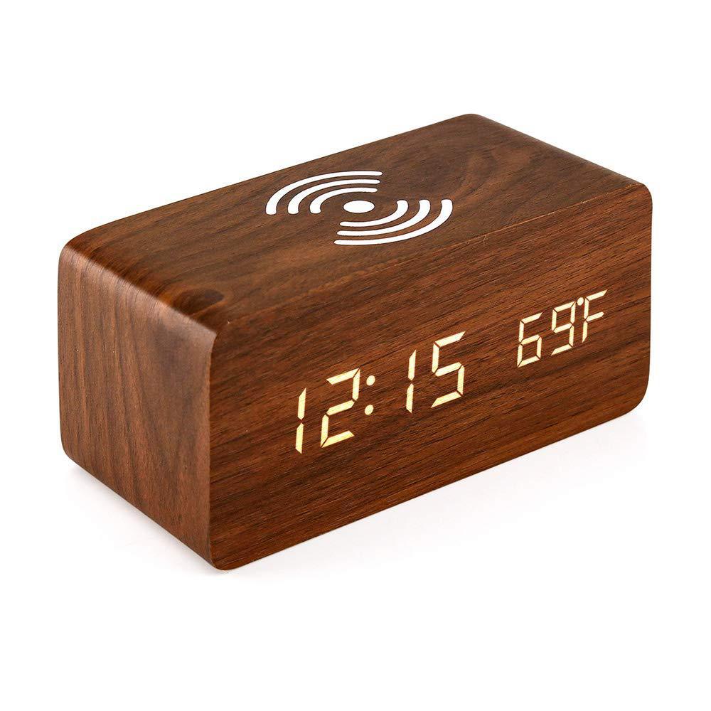 Wooden Led Alarm Clock