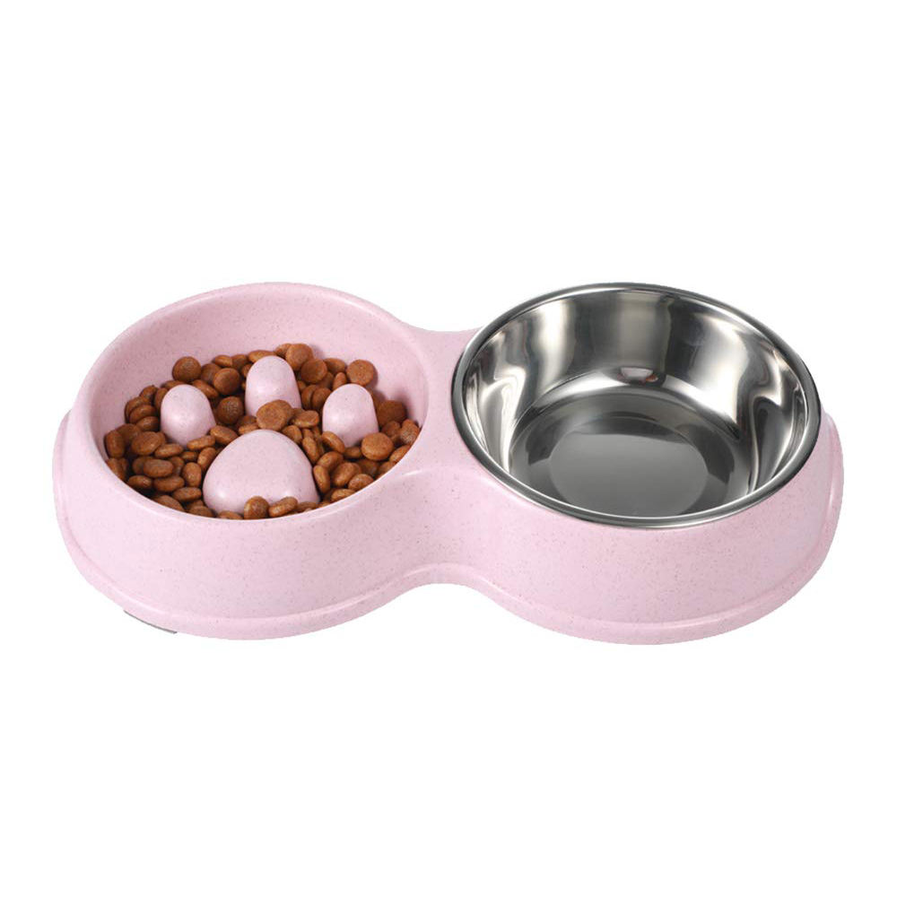 Slow-feed Double Pet Bowls