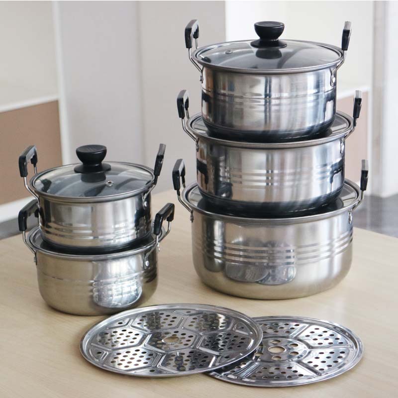 10PC Healthy SS Stock Pot Set