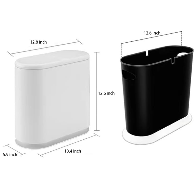 12L Slim Multi Room Garbage Can