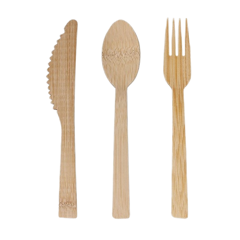 170mm Bamboo Cutlery Set
