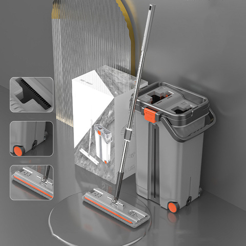 Flat Mop & Bucket Set w Wringer