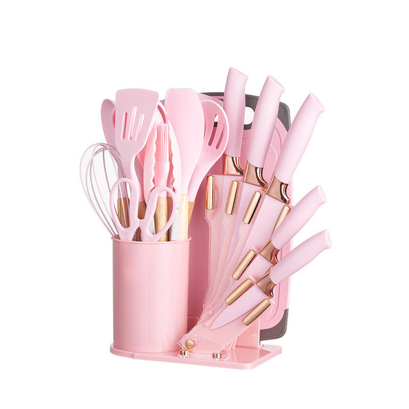 19 Pcs Silicone Spoon Knife Set